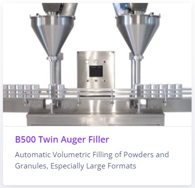 B500 Twin Auger Filler Powder Filling Machine